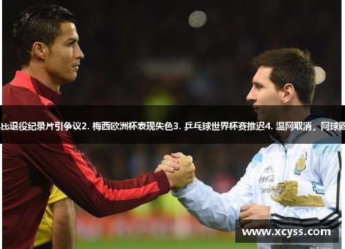 1. 科比退役纪录片引争议2. 梅西欧洲杯表现失色3. 乒乓球世界杯赛推迟4. 温网取消，网球圈震惊